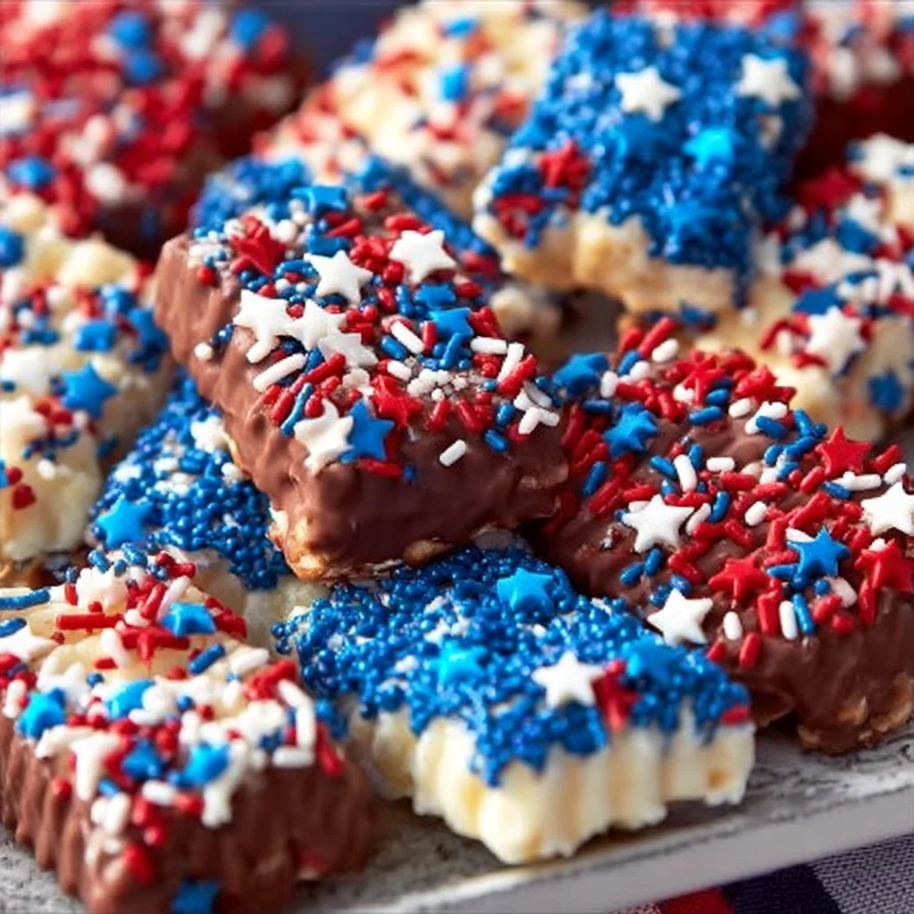 Delicious no-bake patriotic desserts with red, white, and blue layers.
