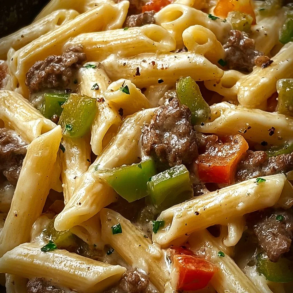 Philly Cheesesteak Pasta