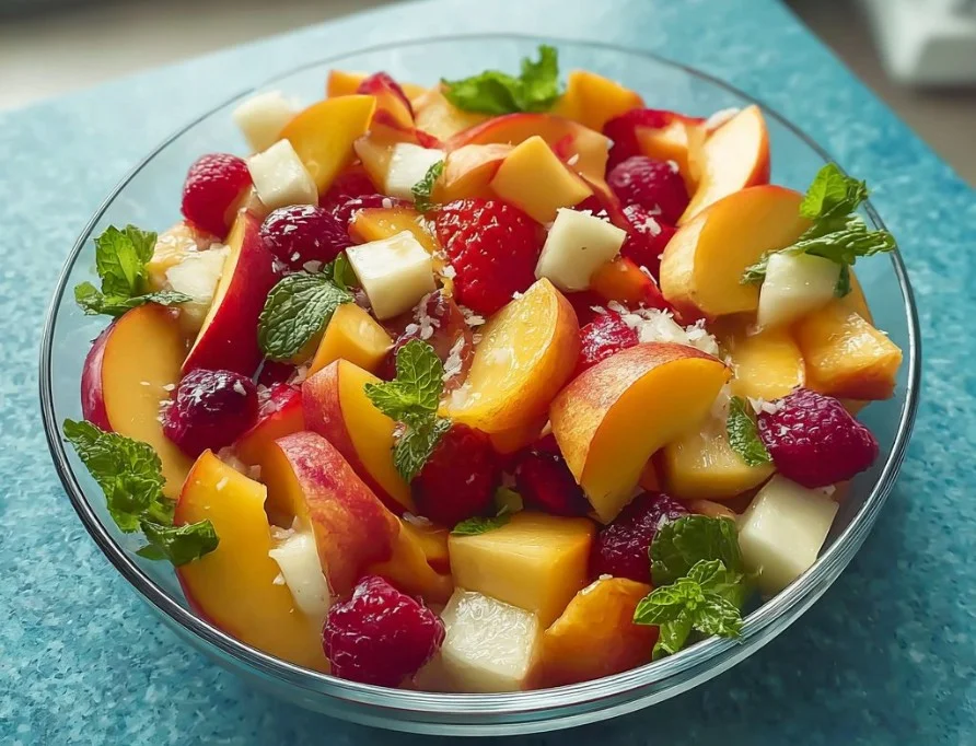 Summer Peach Fruit Salad