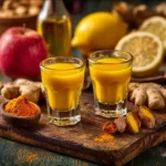 Turmeric Apple Cider Vinegar Shot for health benefits