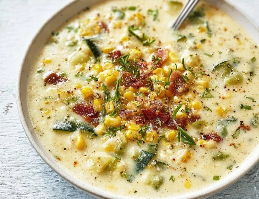 Summer Corn and Zucchini Chowder